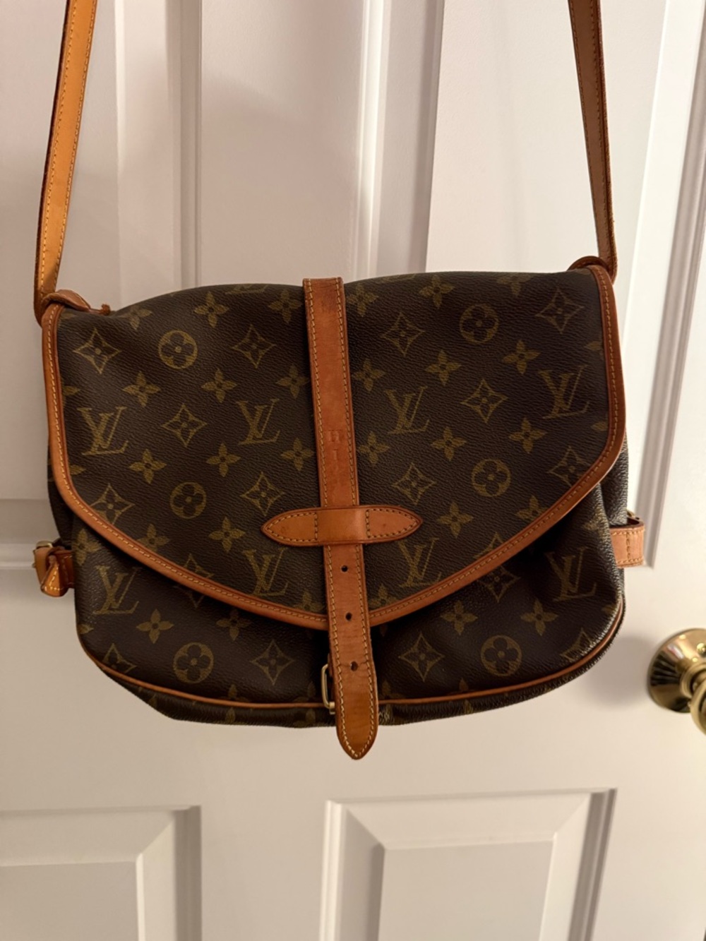 Louis Vuitton Monogram Crossbody Saddle Bag - Brown/Tan - Picture 4 of 7